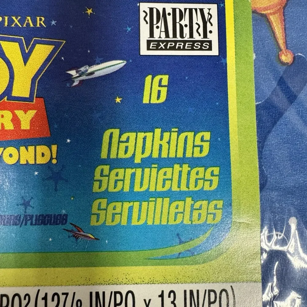 Buzz Lightyear Party Napkins Toy Story And Beyond Hallmark Vtg
